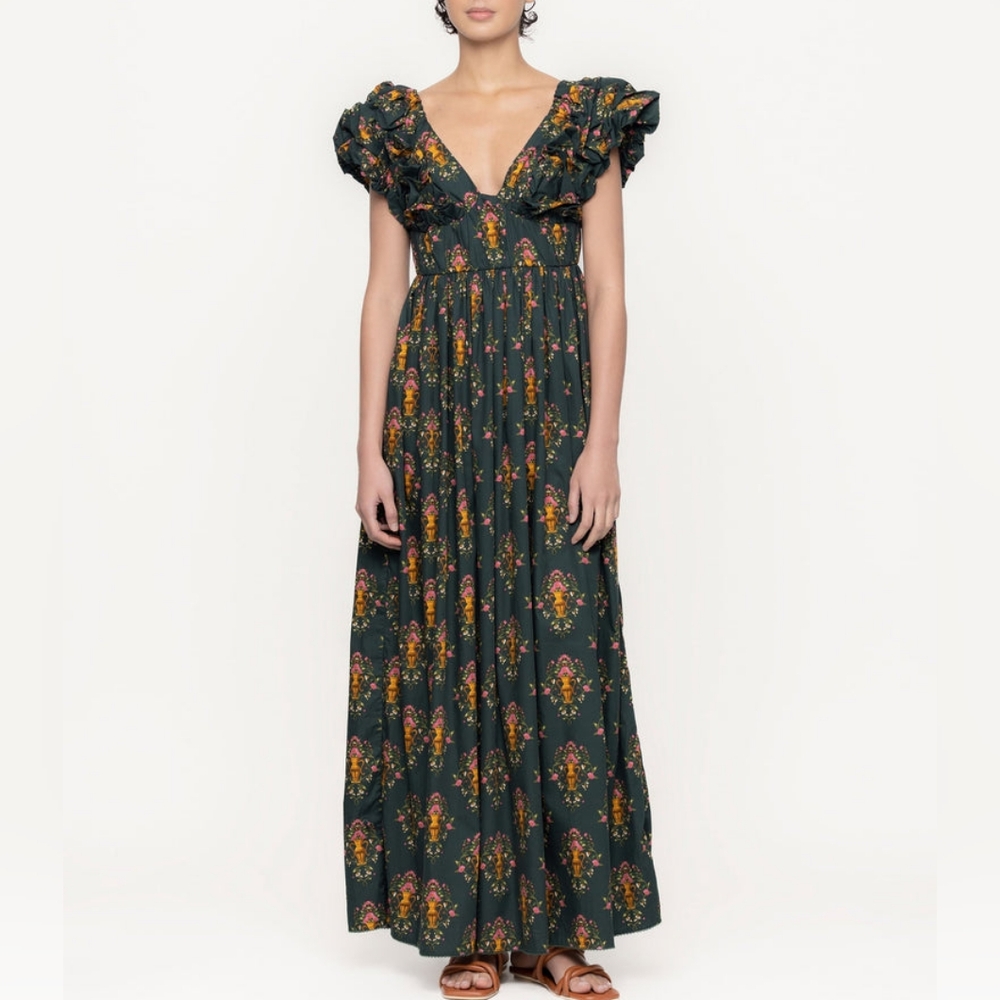 NWT Agua by Agua Bendita Calatea Remedios Maxi Dress size XS